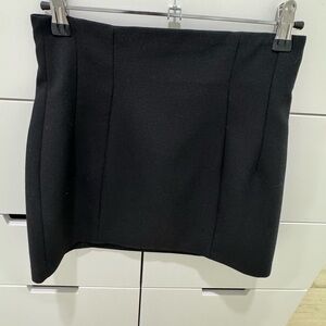 Black mini skirt